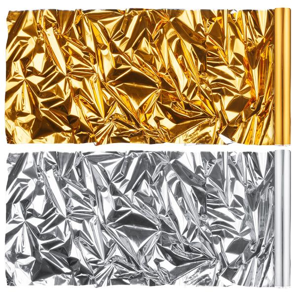 Dekorationsfolie Metallic Guld/Sølv