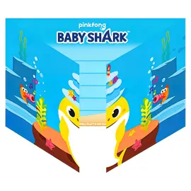 Invitationskort Baby Shark Party