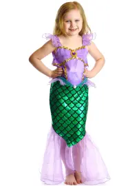Havfrue Kjole B&oslash;rnekostume