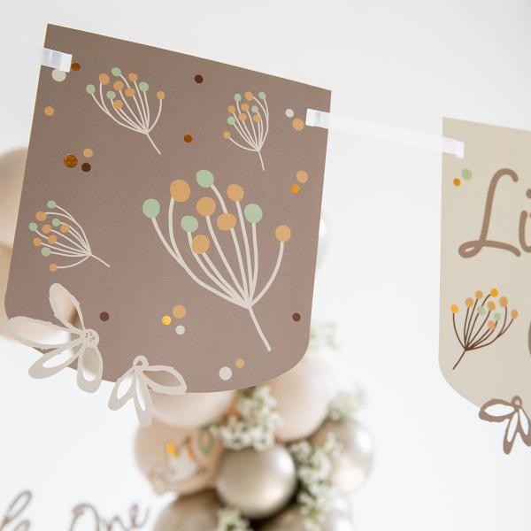 Flagguirlande Little One Blomstrende