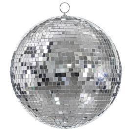 Hængende Discokugle Sølv 30 cm