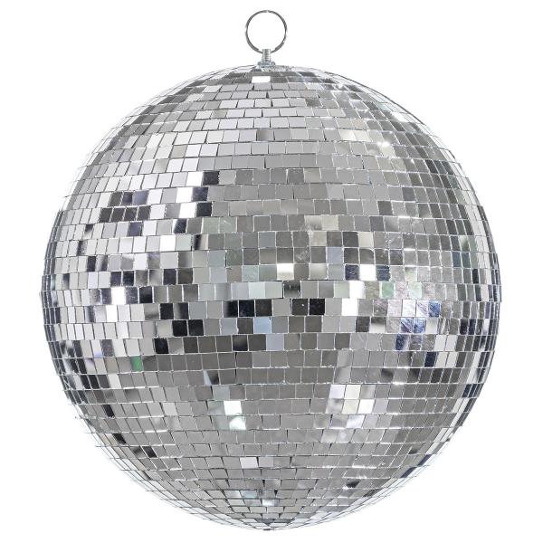 Hængende Discokugle Sølv 30 cm