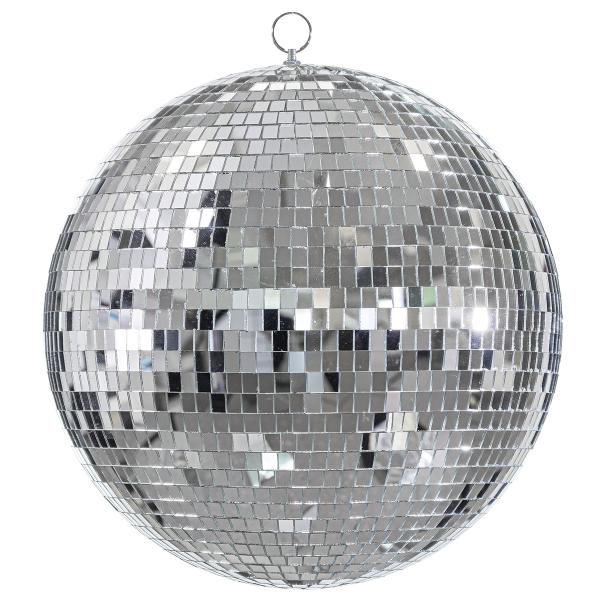 Hængende Discokugle Sølv 40 cm