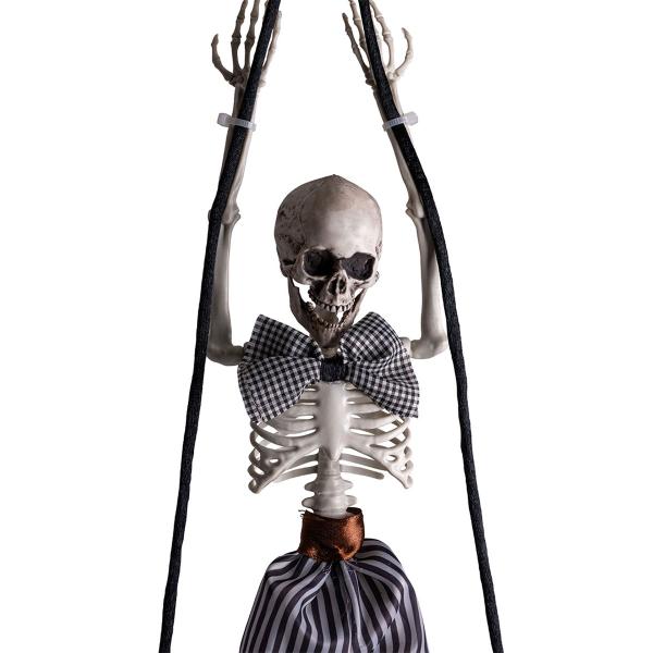 Hængende Dekoration Skeletdreng på Gynge