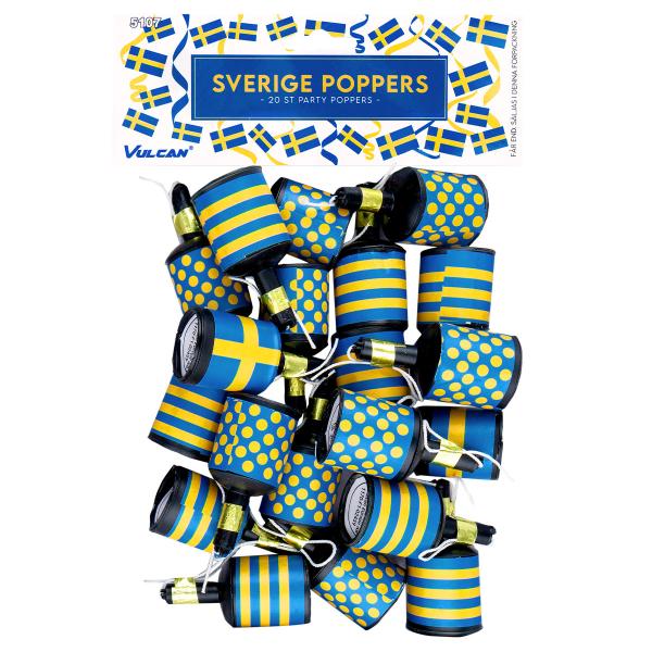 Party Poppers Sverige 20-pak