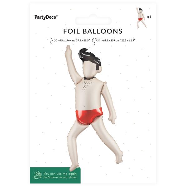 Folieballon Dansende Mand 64,5 x 159 cm