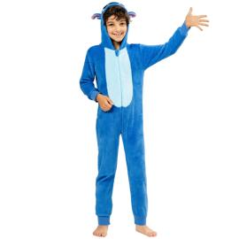 Stitch Kostume Bl&aring; til B&oslash;rn 10-12 &aring;r 146 cm