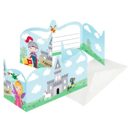 Invitationskort Princess & Knight