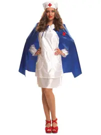 Sygeplejerske med Cape Kostume