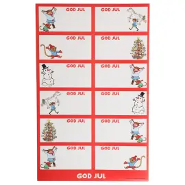 Julemærker Pippi Langstrømpe 60-pak