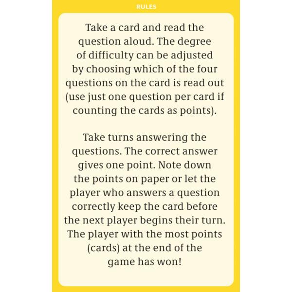 Swedish Quiz Kortspil 12+ år