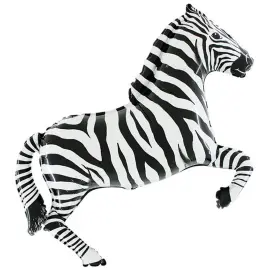 Zebra Folieballon Dyr