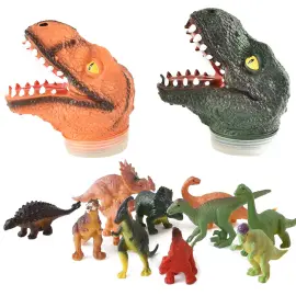 Dinosaur Hoved med Små Dinosaurer