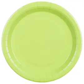 Paptallerkener Limegr&oslash;n 23 cm 6-pak
