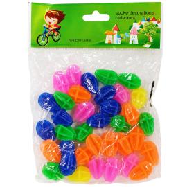 Cykelperler Egerpynt 2 cm 36-pak