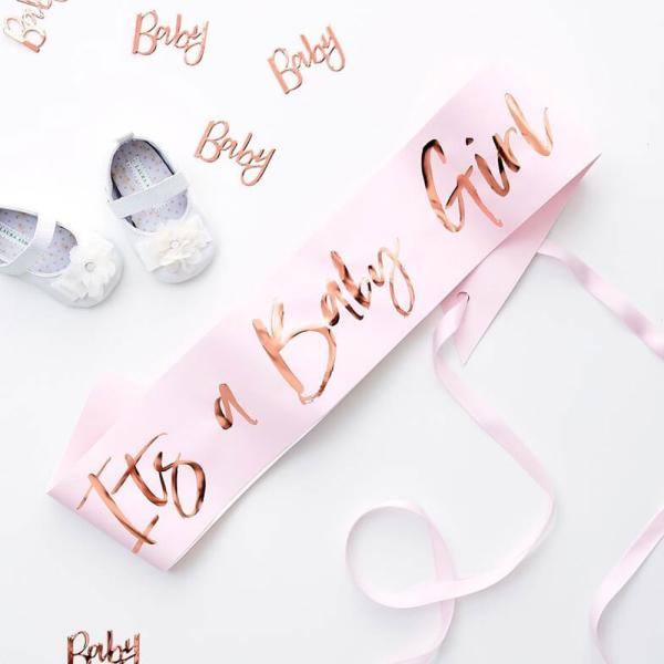 It's A Baby Girl Sash