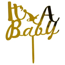 It's A Baby Kagepynt Guld