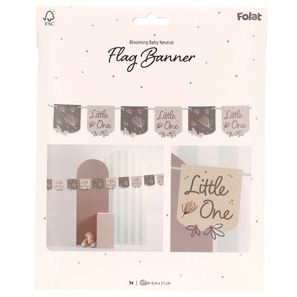 Flagguirlande Little One Blomstrende