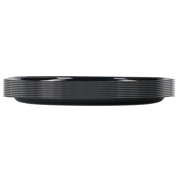 Ovale Serveringsfade Sort 10-pak