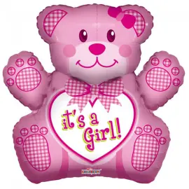 It's A Girl Bamse Ballon