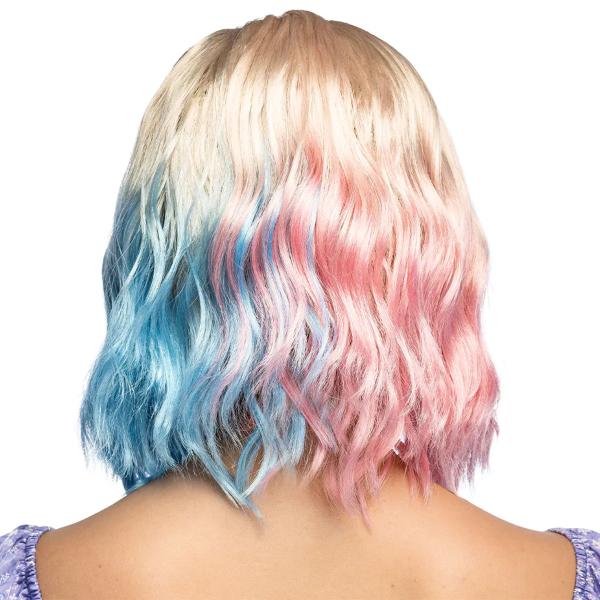 Trefarvet Bølget Paryk