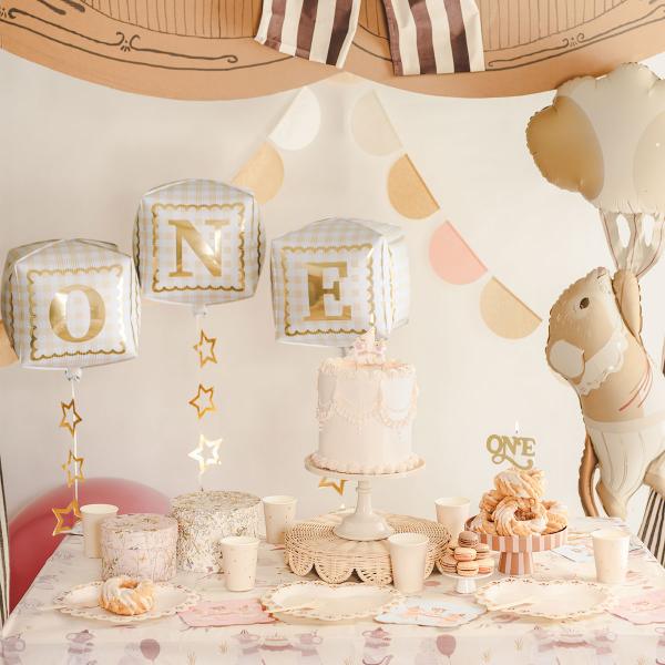 Folieballoner One Kuber 3-pak