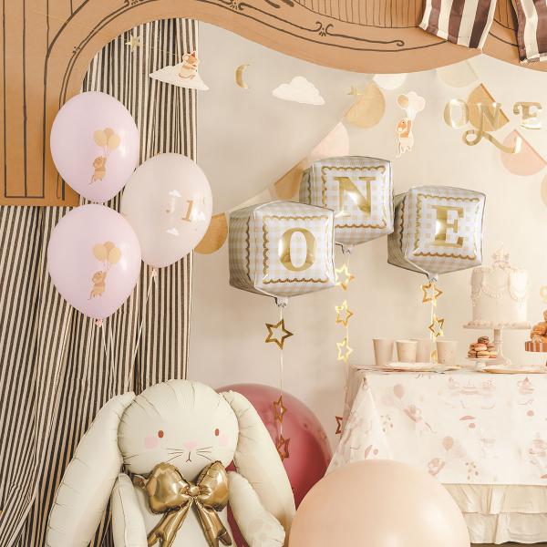 Folieballoner One Kuber 3-pak