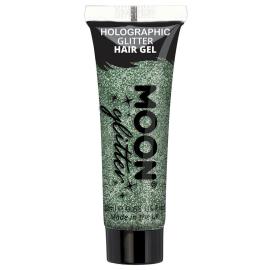 Moon Glitter Holografisk Glitter Hårgel Grøn