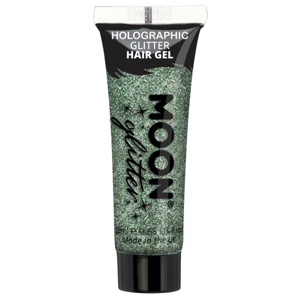 Moon Glitter Holografisk Glitter Hårgel Grøn