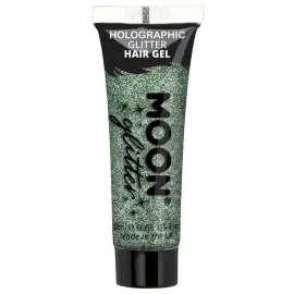 Moon Glitter Holografisk Glitter Hårgel Grøn