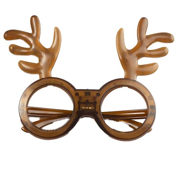 LED Briller med Rensdyrhorn