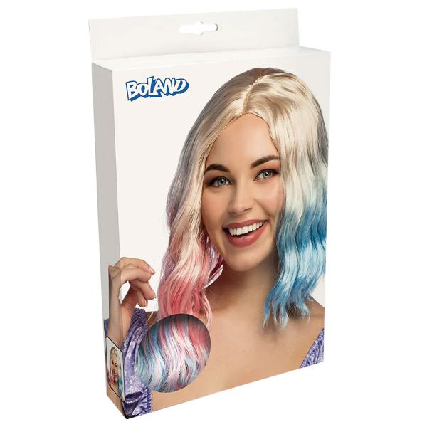 Trefarvet Bølget Paryk