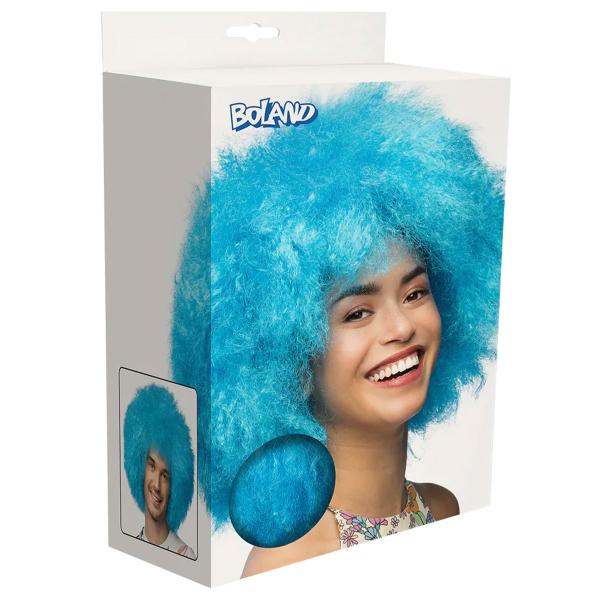Afroparyk Neonblå