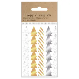 Skimrende Gaveb&aring;nd Juletr&aelig;er 2 m