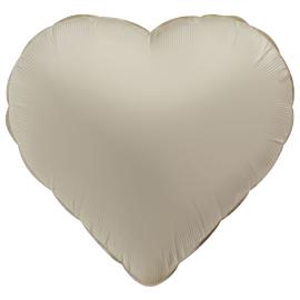 Folieballon Hjerte Creamy Latte Mat
