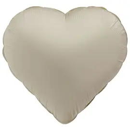 Folieballon Hjerte Creamy Latte Mat