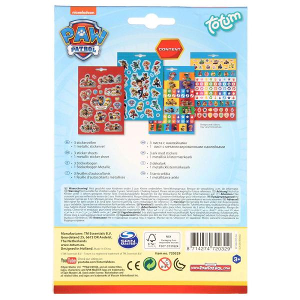 Paw Patrol Stickers Klistermærker