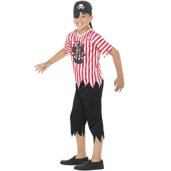 Stribet Piratkostume Børn