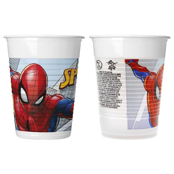 Spiderman Plastikkrus 8-pak