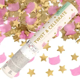 Konfettikanon Katte & Stjerner 20 cm