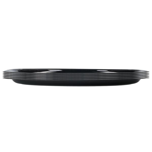 Ovale Serveringsfade Sort 45x30 cm 5-pak