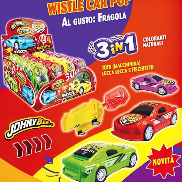 Johny Bee Car Whistle Pop Slikkepind