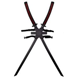 Rygsæk med Dobbelt Ninjasværd Sæt
