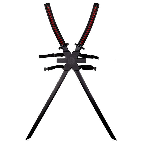 Rygsæk med Dobbelt Ninjasværd Sæt