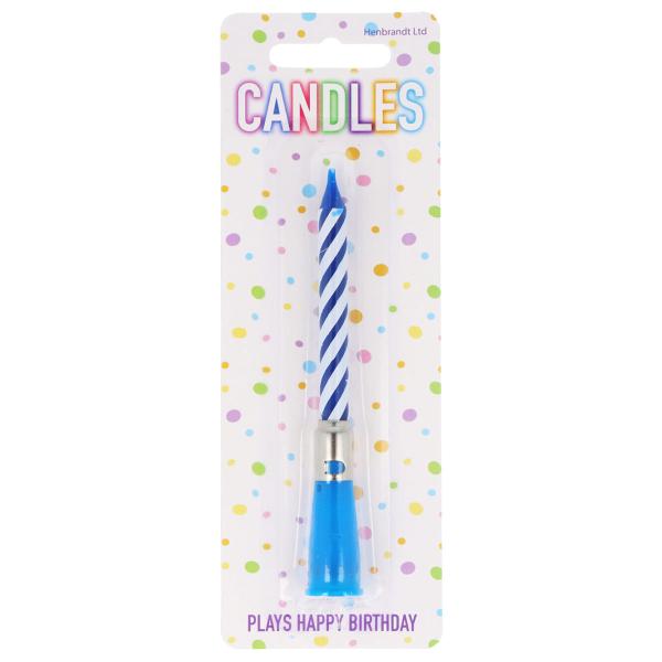 Spillende Fødselsdagslys Blå