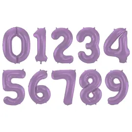 Talballon Lilla Matt Metallic