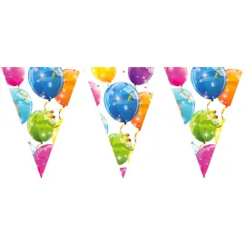 Sparkling Balloons Flagguirlande