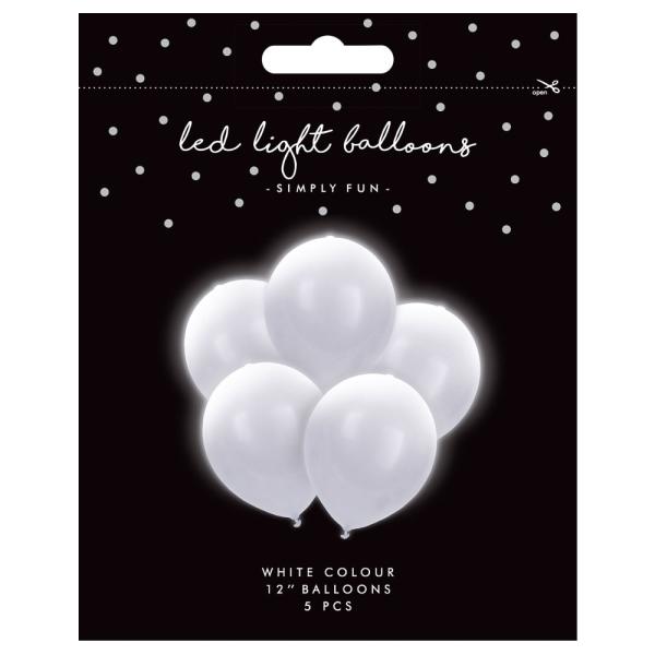 LED Balloner Hvide