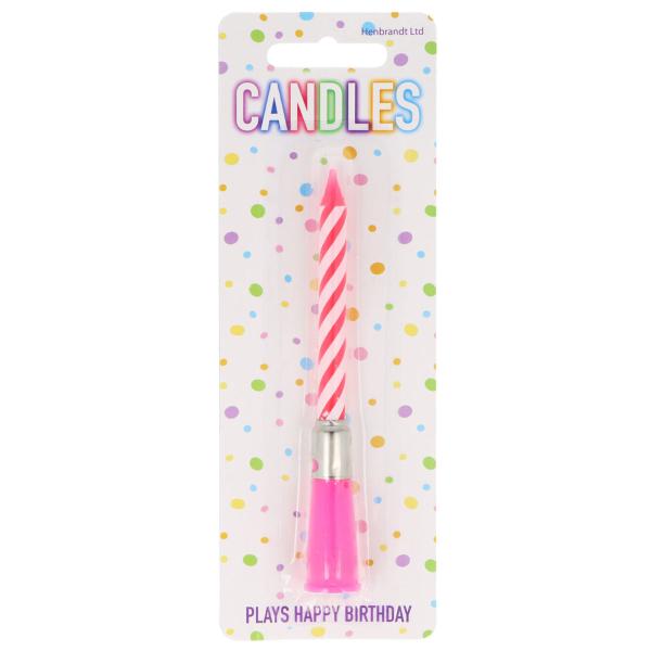 Spillende Fødselsdagslys Lyserød