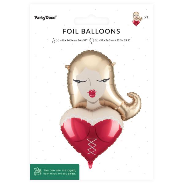 Folieballon Pige 57 x 74,5 cm